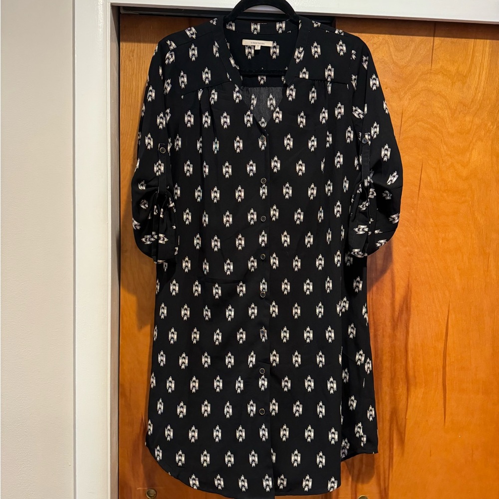 41 Hawthorn Black and White Patterned Dress